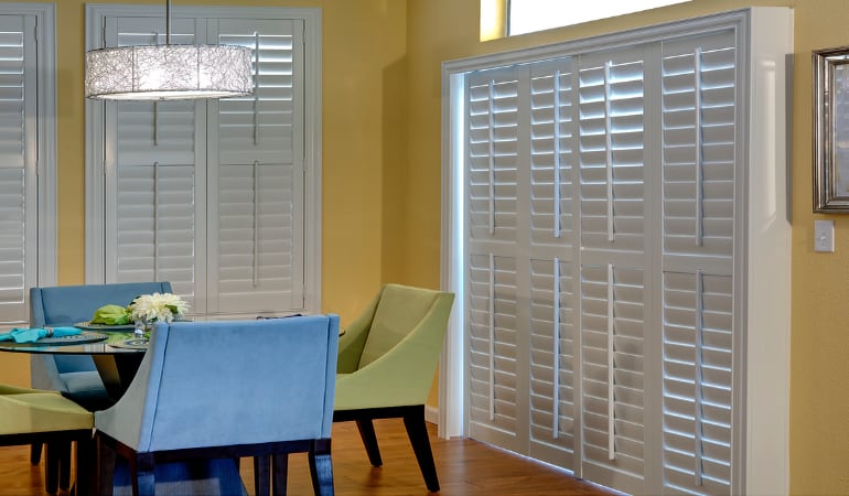 Patio Doors with Plantation Shutters in New York